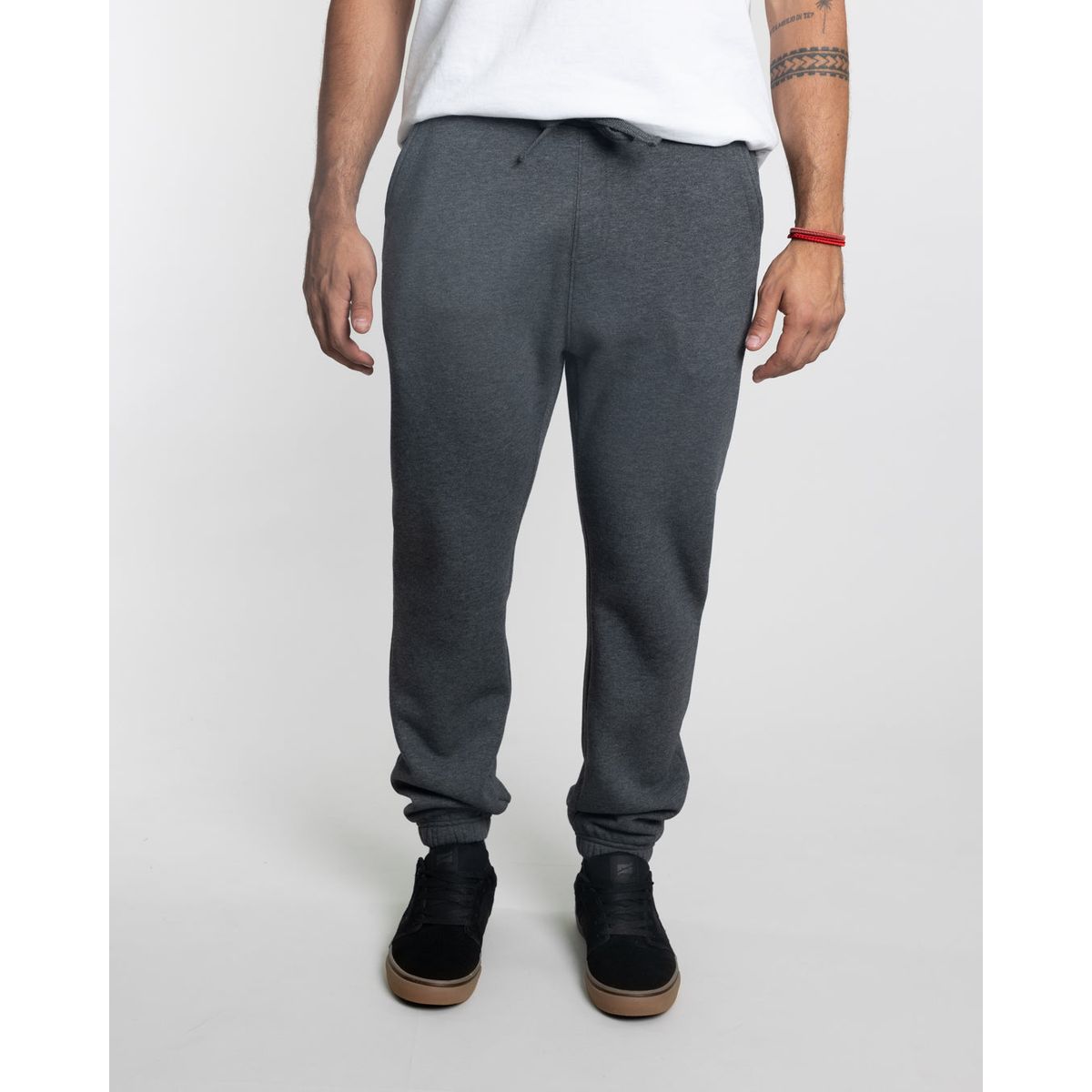 POLEMIC - Jogger franela con puños Gris Polemic