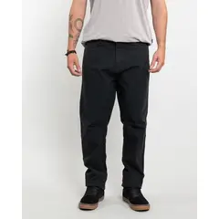 POLEMIC - Pantalon hombre Canvas procesado Negro