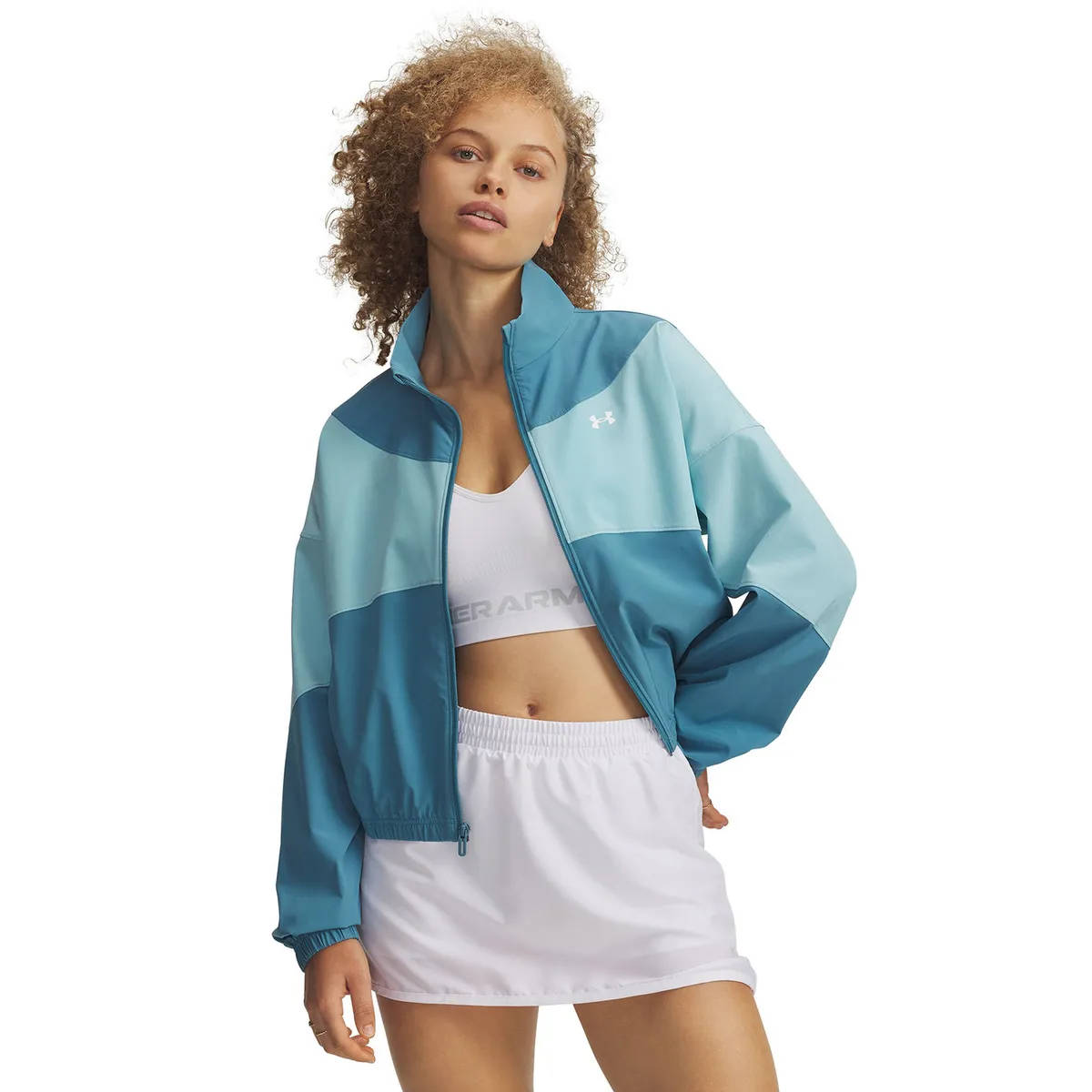 UNDER ARMOUR - Chaqueta Mujer Rival Woven Azul UNDER ARMOUR