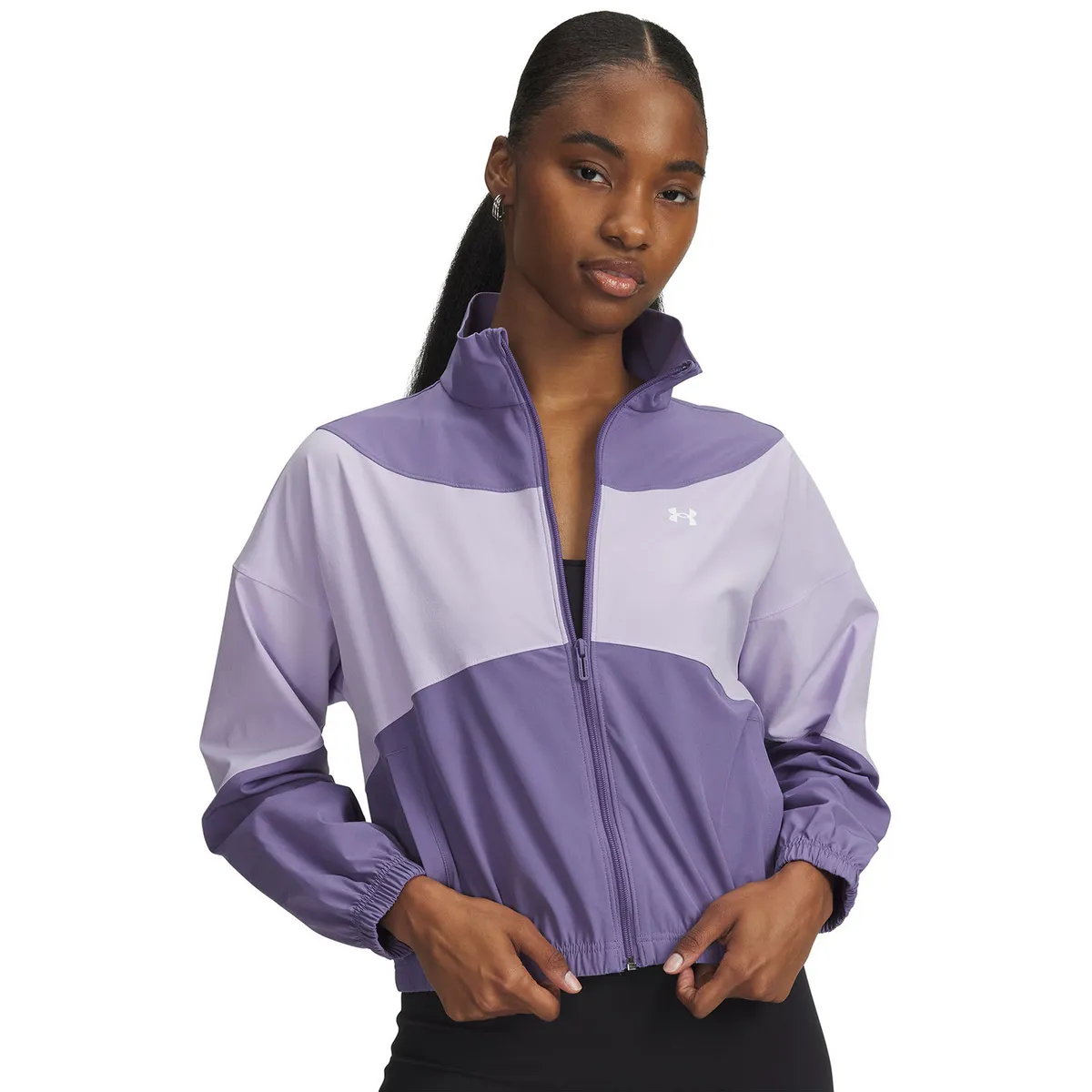 UNDER ARMOUR - Chaqueta Mujer Rival Woven Morado UNDER ARMOUR