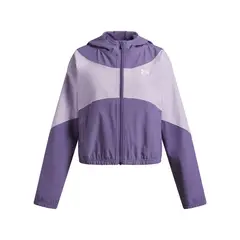 UNDER ARMOUR - Chaqueta Niña Rival Woven Hd Morado