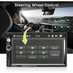 FURIAMOTOR - Radio Auto 2 Din Mirror Link+camara Retroceso+comando