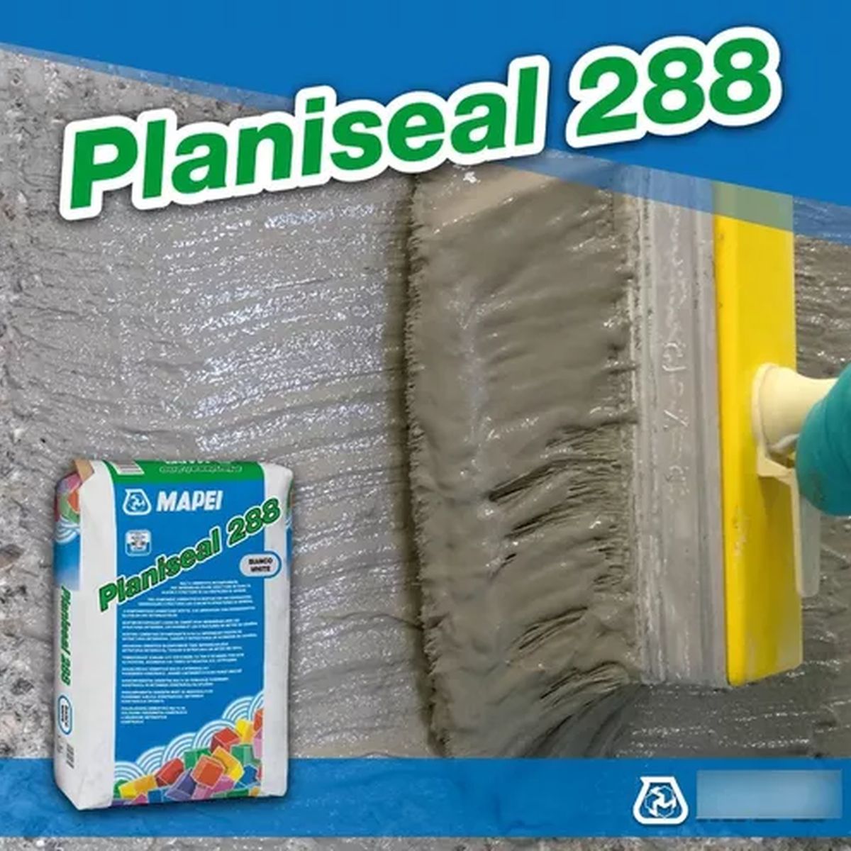 GENERICO - PLANISEAL 288 A+B GRIS - Mortero cementoso bicomponente, kit a+b 20Kg