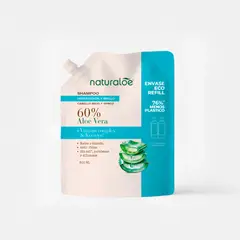 NATURALOE - Refill Shampoo Hidratación Y Brillo 800Ml