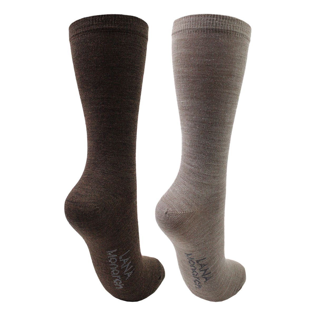 MONARCH - 2 Pares Calcetín Lana Merino Lisa Largo 34 Monarch