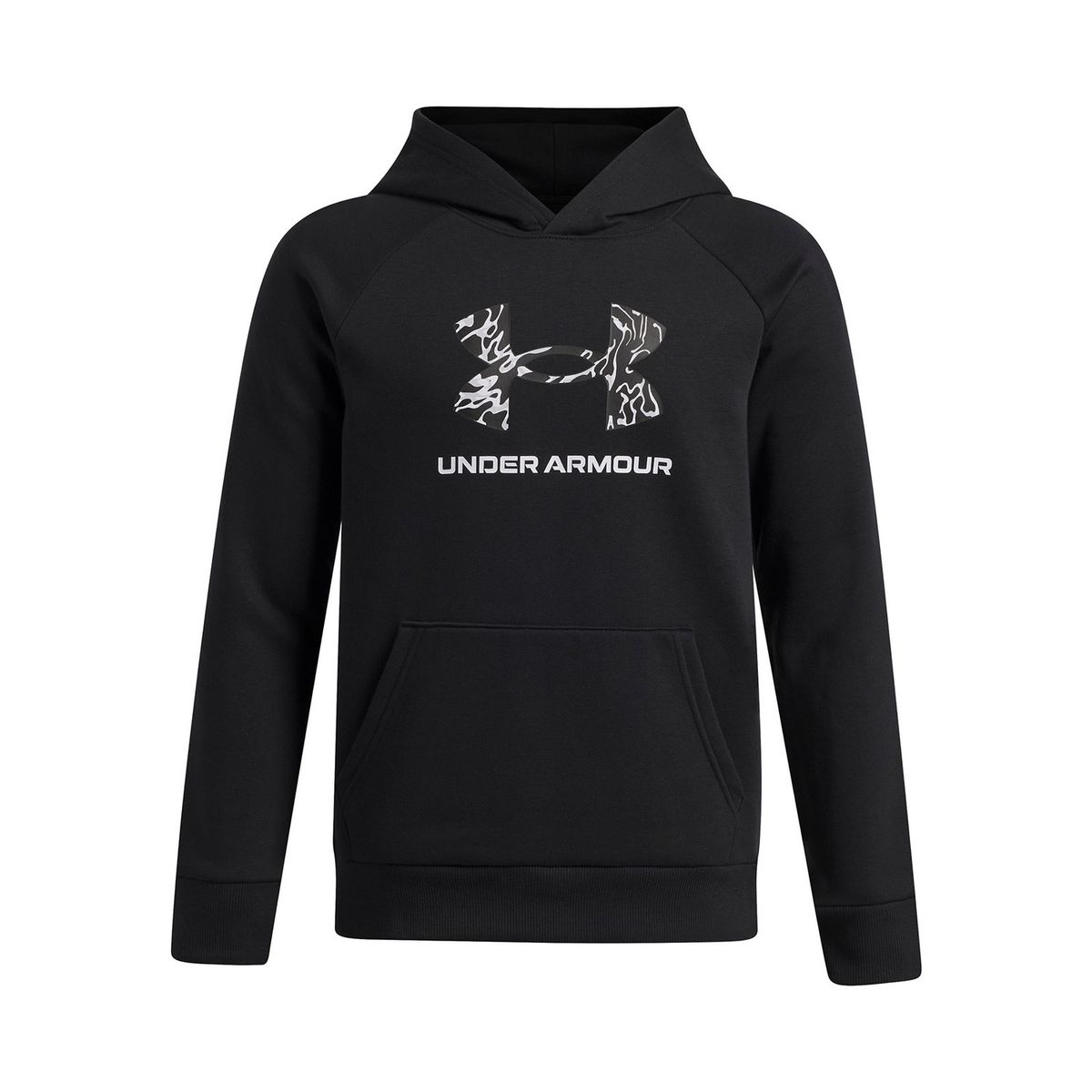 UNDER ARMOUR - Poleron Niño Rival Fleece Big Logo Print Negro UNDER ARMOUR