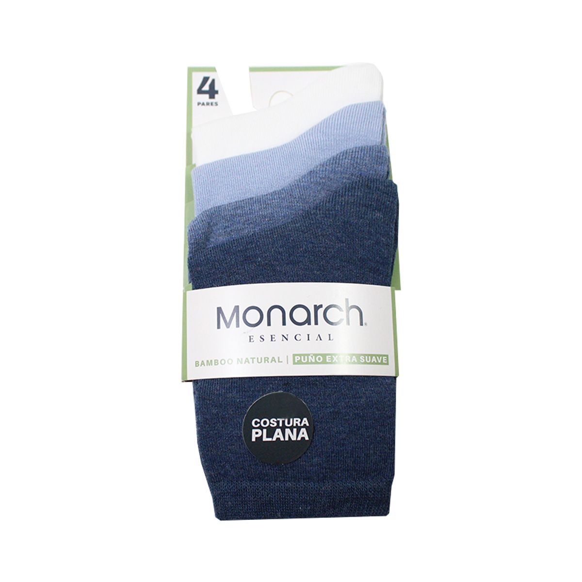 MONARCH - 4 Pares Calcetín Bamboo Puño Suave Kids Largo 24 Monarch