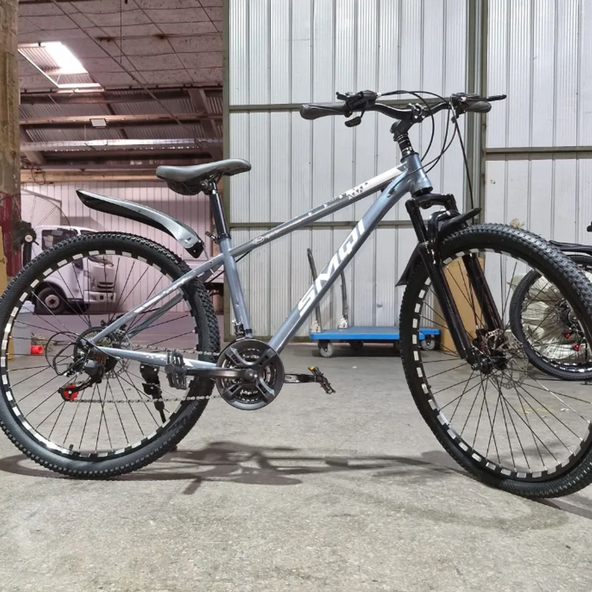 GENERICO - Bicicleta Aro 27.5 Bike Monuntain Con Pie De Apoyo Gris