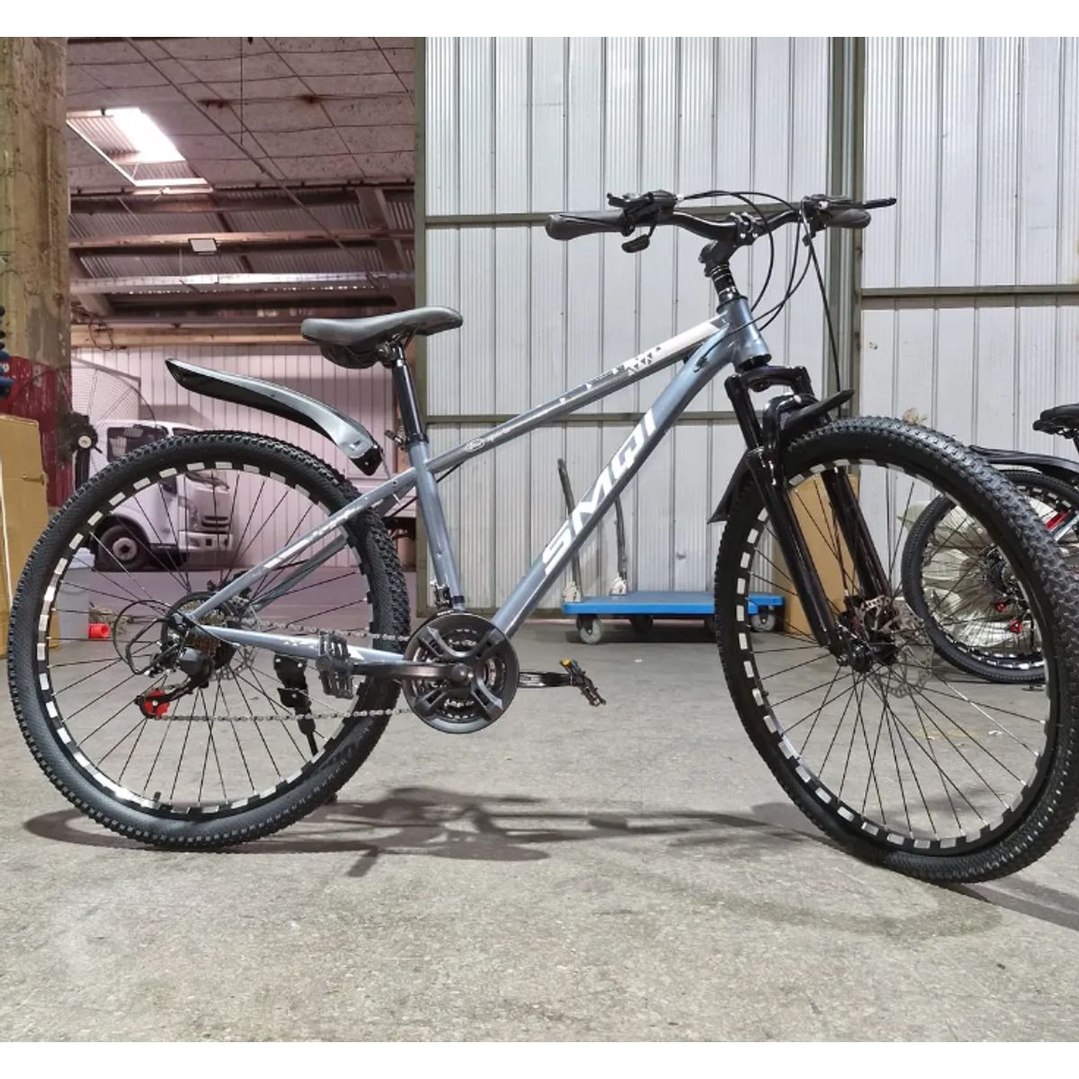 GENERICO - Bicicleta Aro 27.5 Bike Monuntain Con Pie De Apoyo Gris