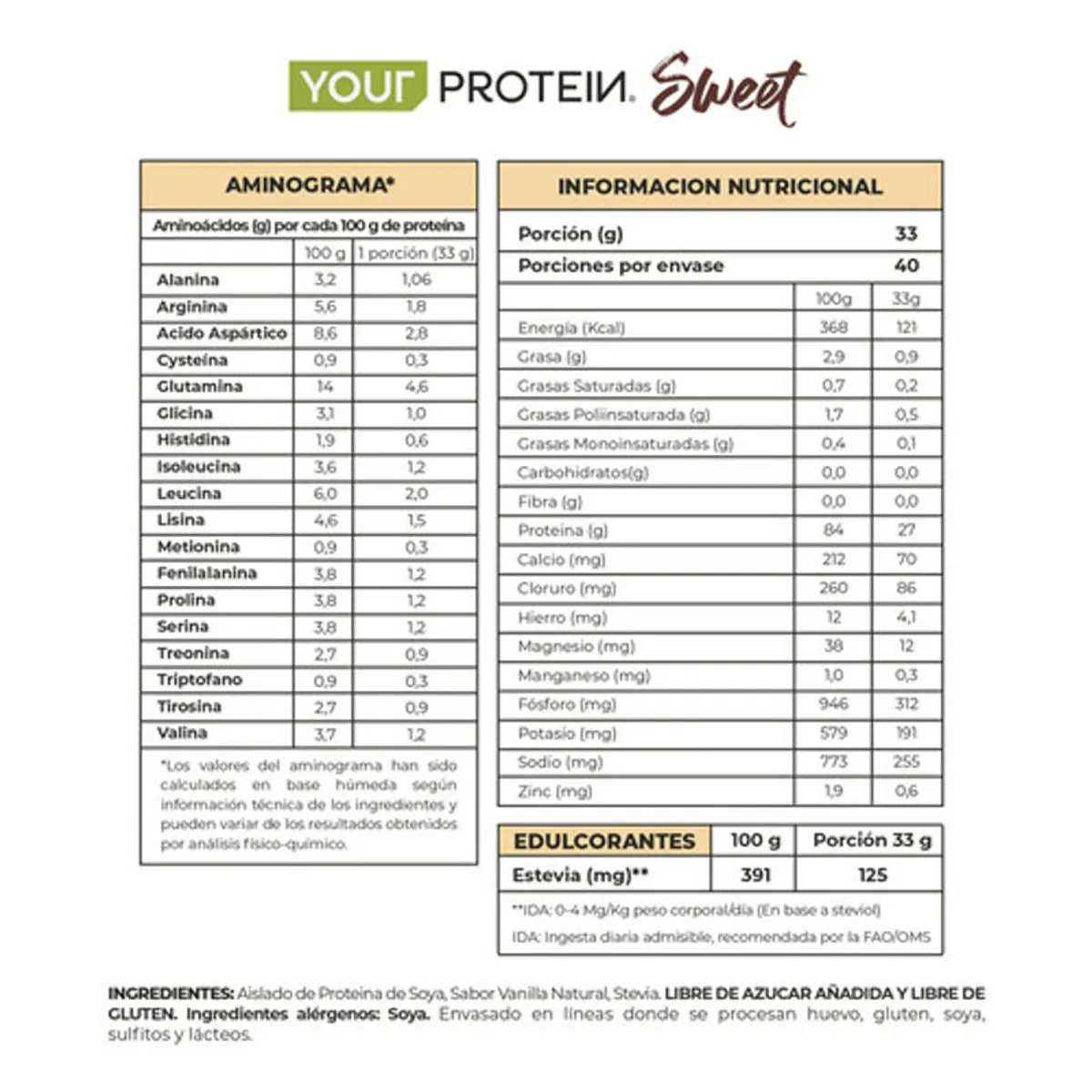 YOUR PROTEIN - Your Protein VEGAN - Vainilla - YPTN