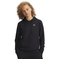 UNDER ARMOUR - Poleron Mujer Sport Terry Hoodie Negro