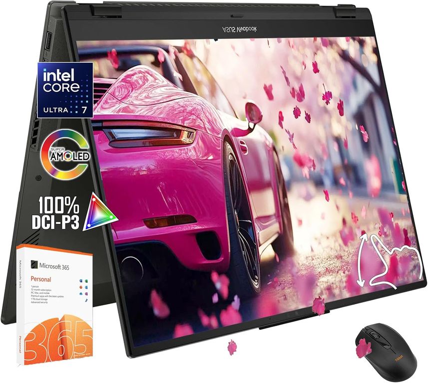 Notebook - Vivobook Flip 14" 2-in-1 Laptop,Intel Ultra 7,16GB RAM,2TB SSD, Win 11 - Gray