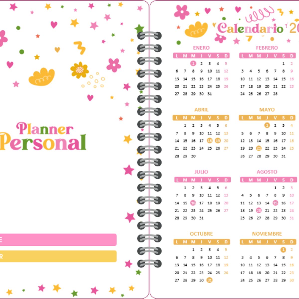 ELAB PROPIA - Planner Personal Floral 2026
