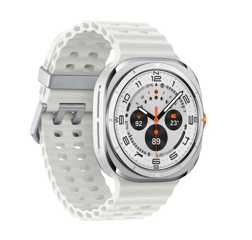 Galaxy Watch Ultra 47mm 4G LTE 2025Titan Silver White Band