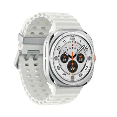 SAMSUNG - Galaxy Watch Ultra 47mm 4GLTE 202564gb-Titan SilverAb. White Band