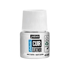 PEBEO - Pintura Para Cuero Frasco 45 Ml Setacolor Cuir Color 01 - Blanco