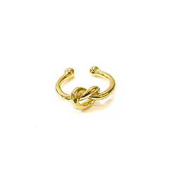 COGGIOLA - Aro Ear Cuff Nudo Enchapado Oro 18K