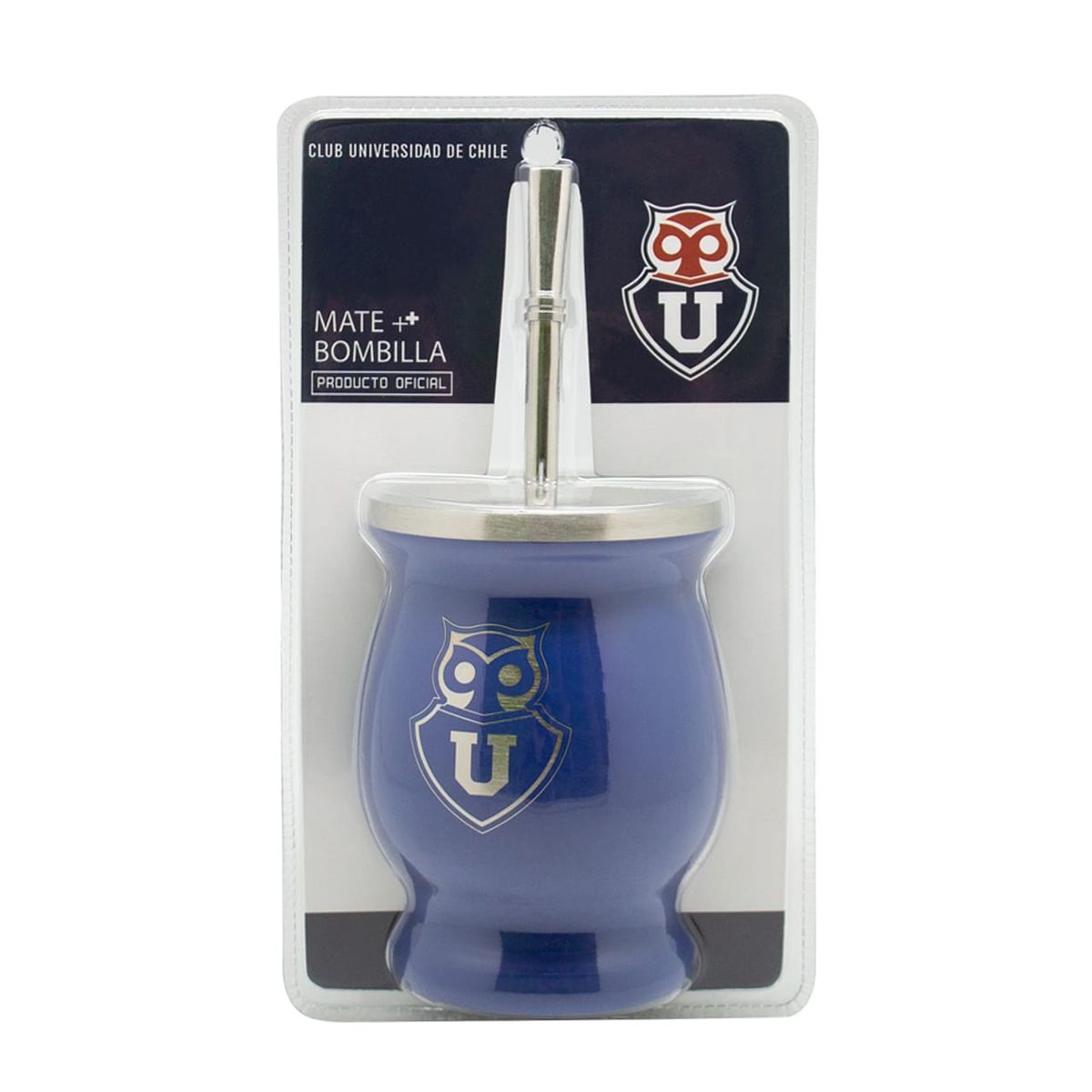 TITANIO - MATE CON BOMBILLA CLASICO U DE CHILE
