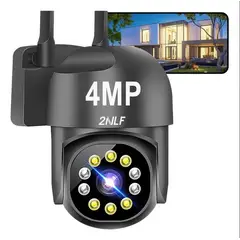 GENERICO - Cámara Seguridad Exterior Wifi ip 360° 1080p Con Led Vision nocturna y Sensor Movimiento