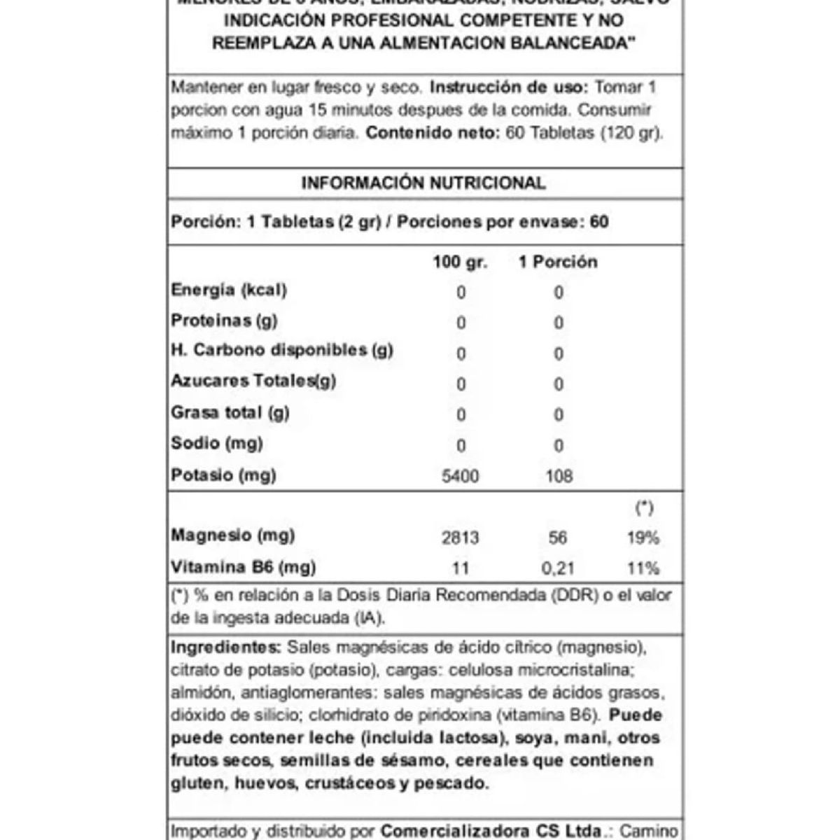 OSTROVIT - Magnez Max  Magnesio + Potasio + B6