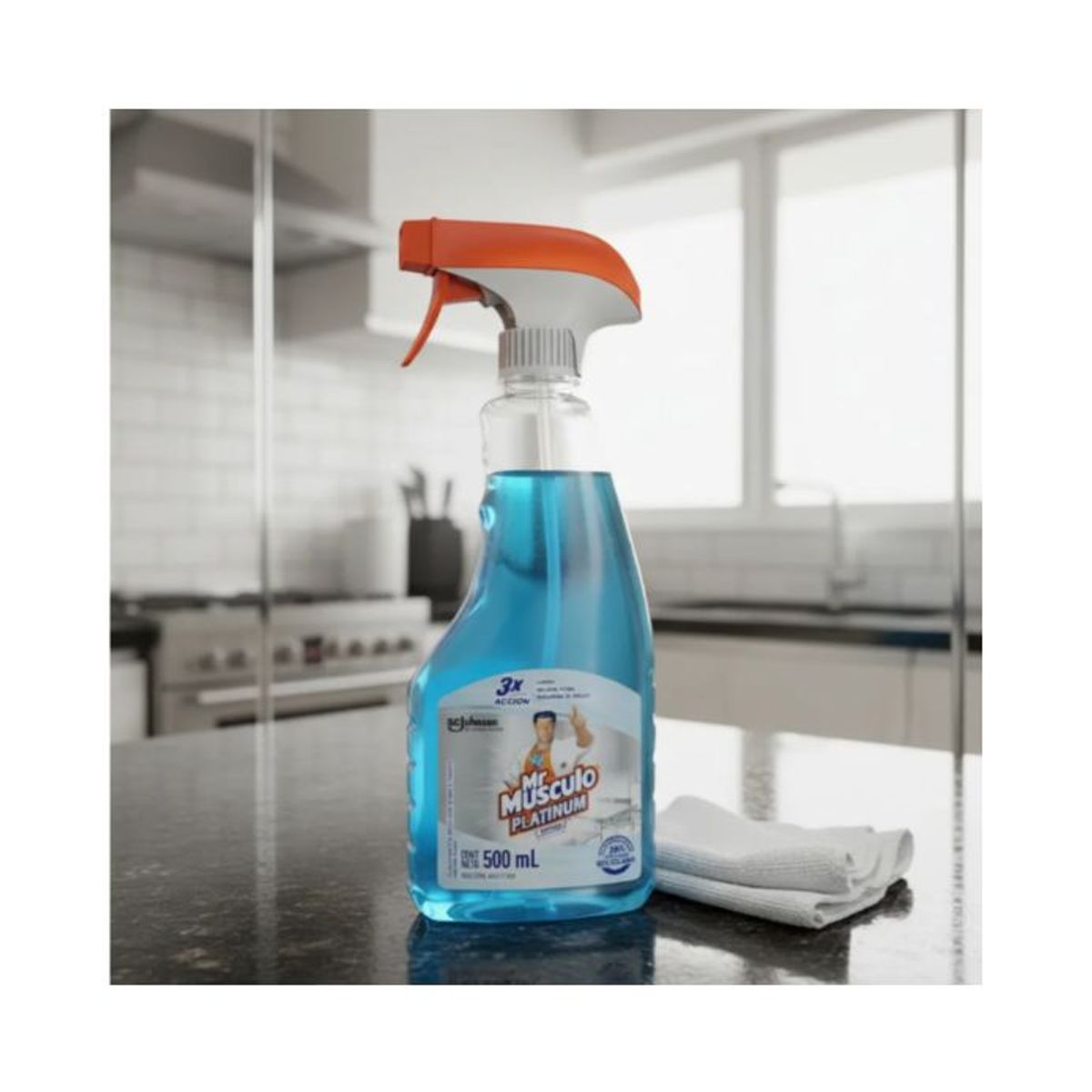 MR MUSCULO - Limpia Vidrios y Multiuso Platinum 500ml