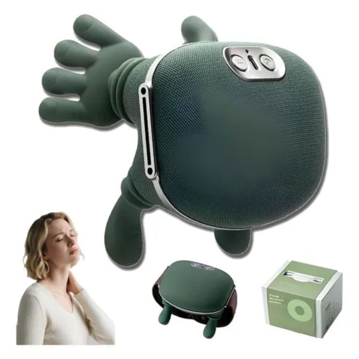 MOVI - Masajeador Eléctrico Cervical y Espalda Shiatsu Efecto Manos Reales