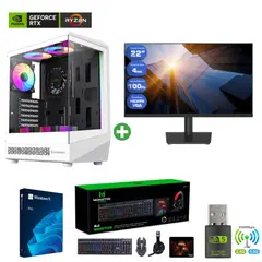 AMD CORP - Pc Gamer AMD Ryzen 5 5500 - 32GB RAM - RTX 3050 - 2TB - Wifi (Monitor 22") COC-W