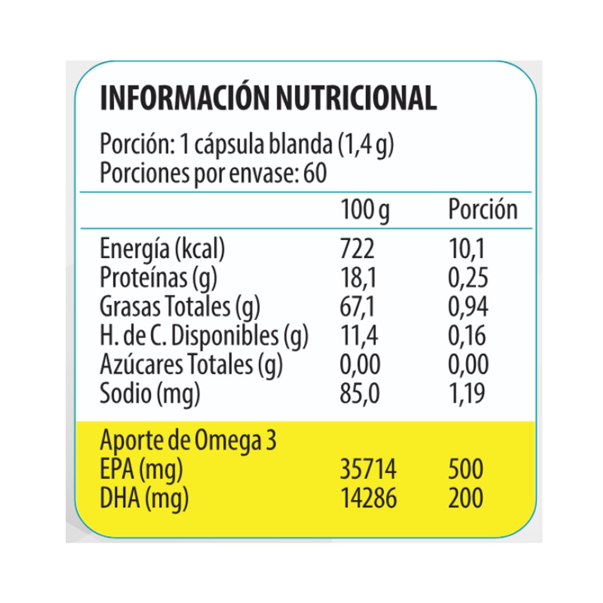 NEWSCIENCE - Omega Up Epa TG 700 60 Capsulas Newscience