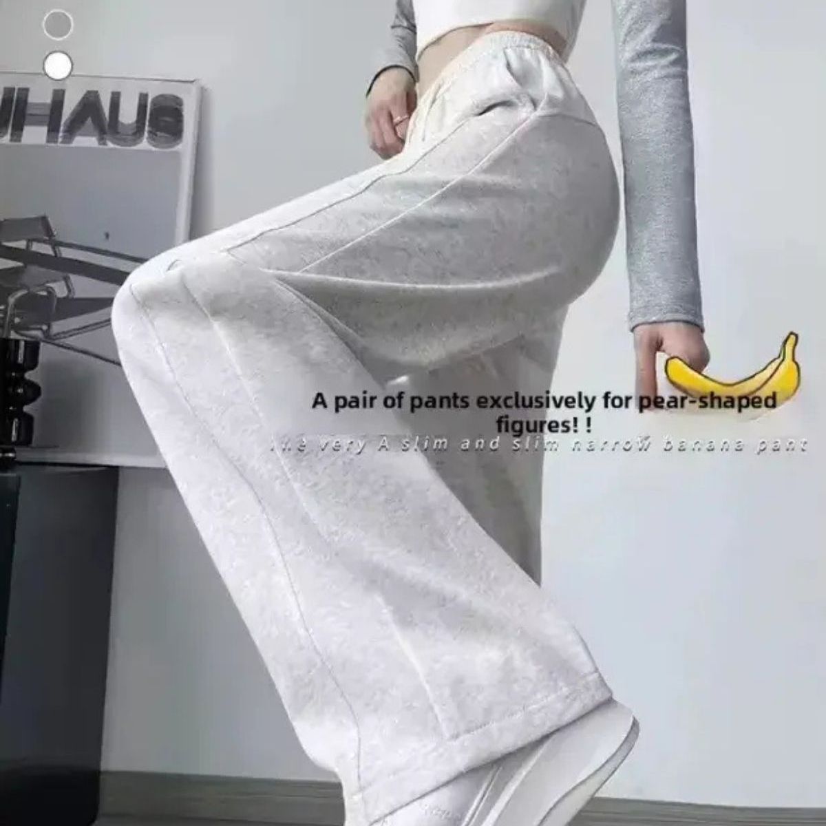 LOOK SHOP - Pantalón Mujer Palazzo Algodón. Buzo Lulu Calidad Premium 819