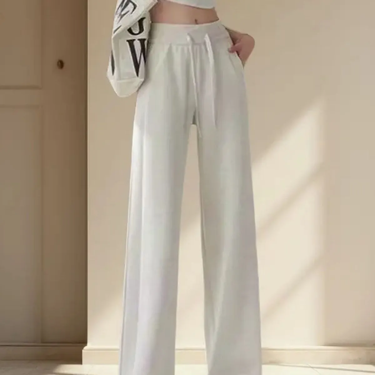 LOOK SHOP - Pantalón Mujer Palazzo Algodón. Buzo Lulu Calidad Premium 819