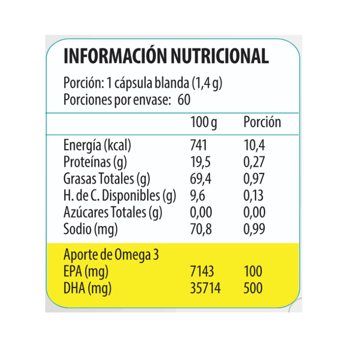 NEWSCIENCE - Omega Up DHA TG 600 60 Capsulas Newscience