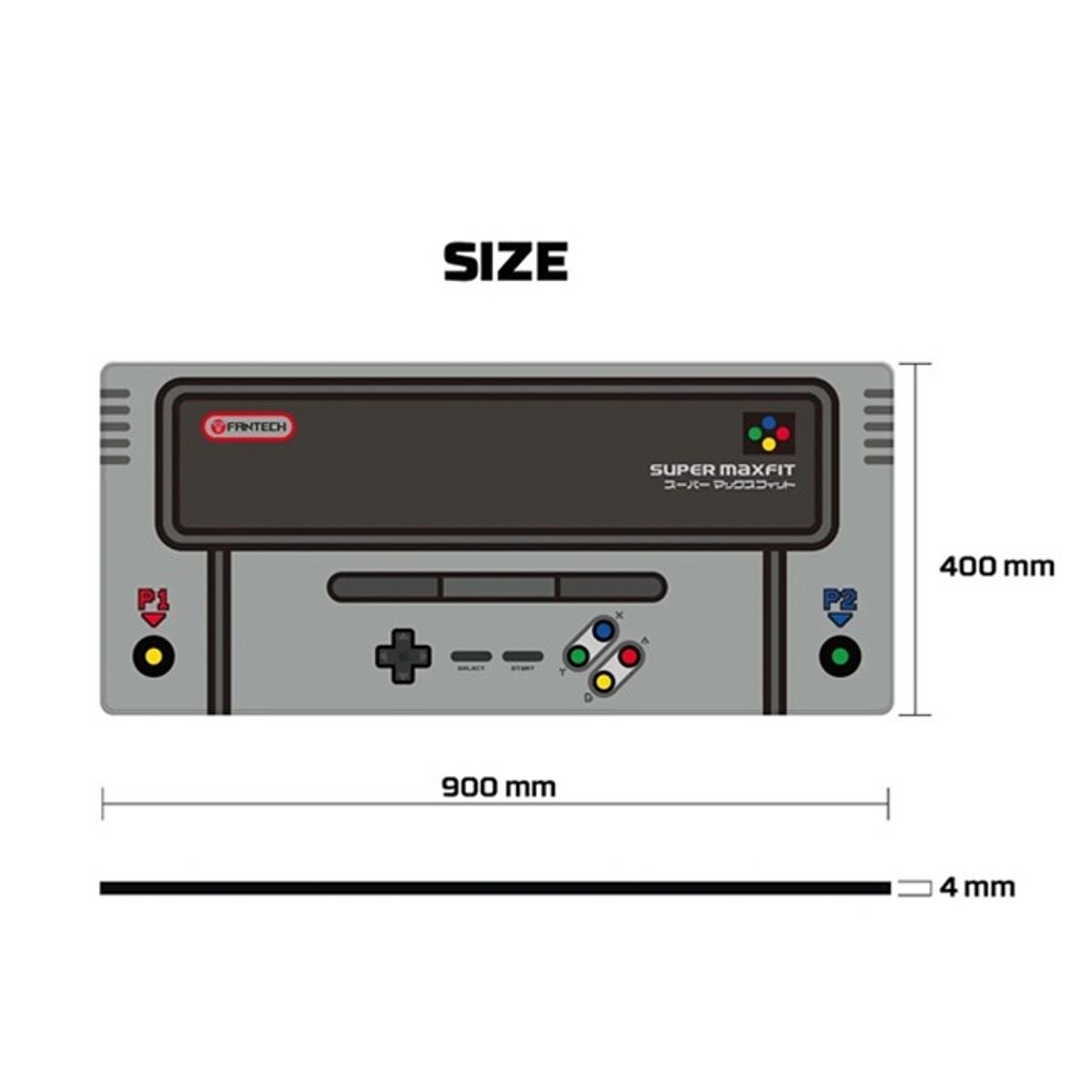 FANTECH - Pad Mouse - Fantech DESKMAT MP905 Super Famicom Edition