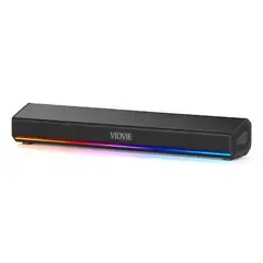 IRM - Barra Sonido Bluetooth VIDVIE 20W RGB Soundbar PC TV Gaming Escritorio Inalambrica Luz LED