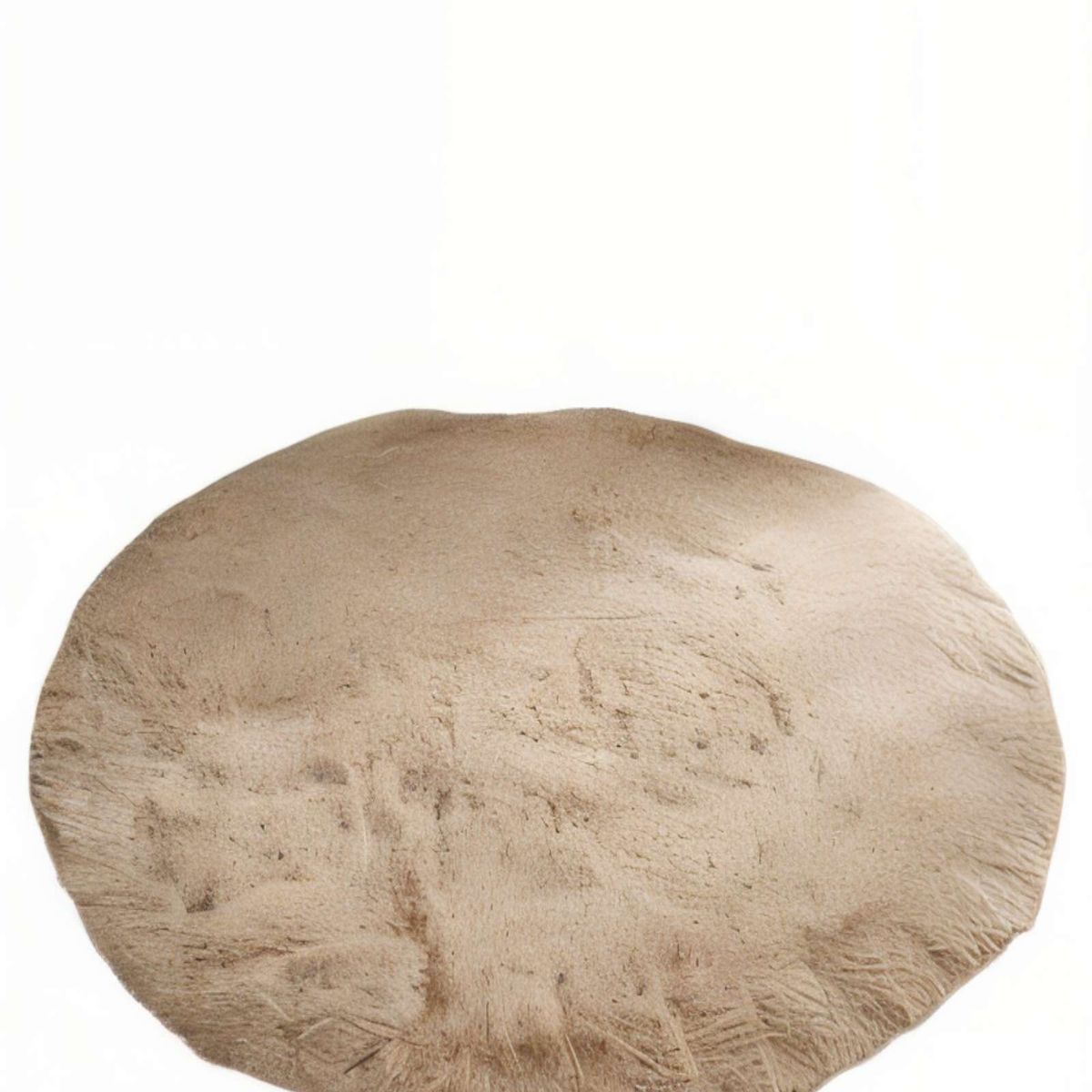 GENERICO - ALFOMBRA REDONDA 150CM X 150CM DECORATIVA COLOR BEIGE
