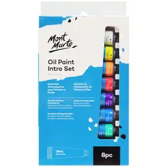 MONT MARTE - Set 8 Pinturas al Óleo Premium en Tubo 18ml
