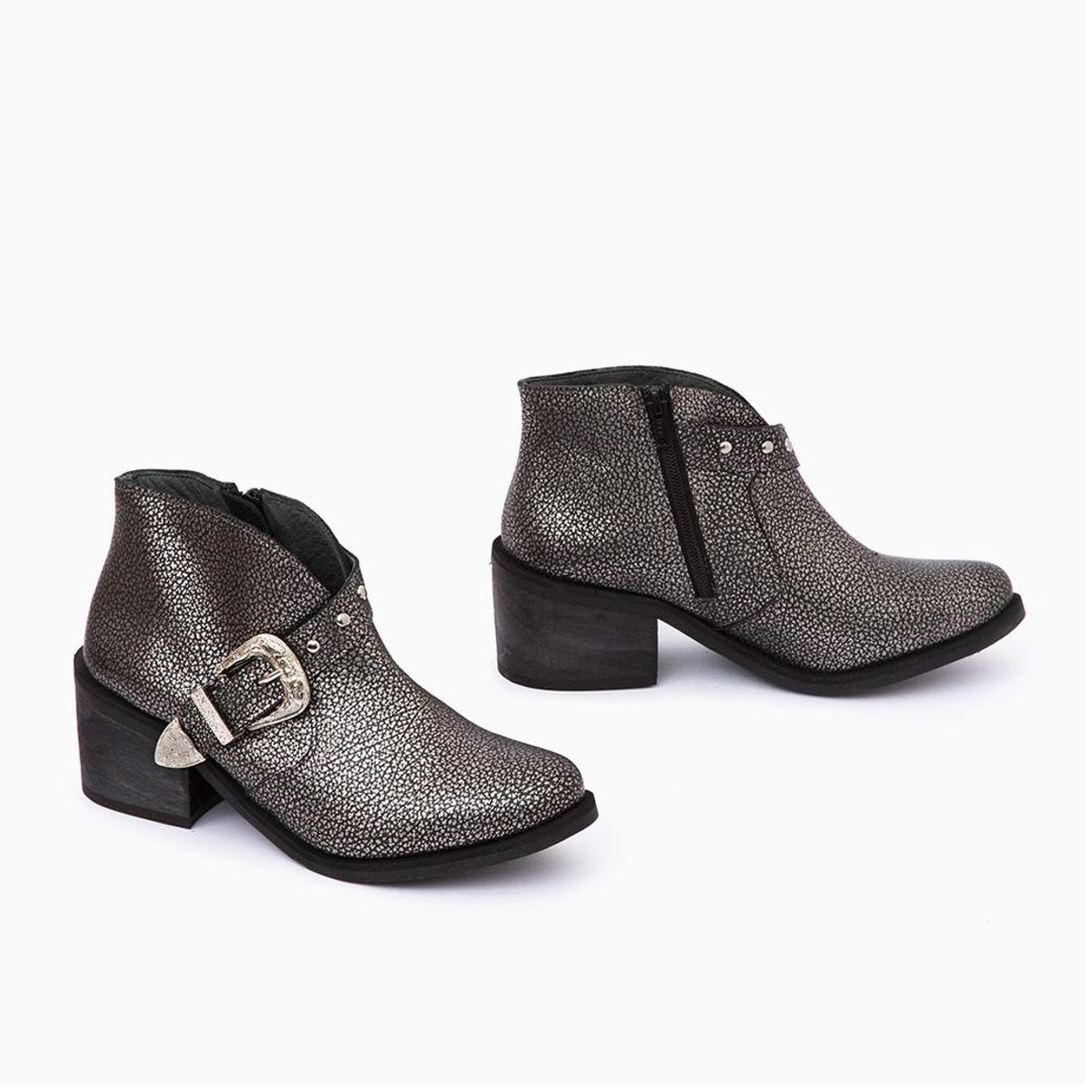 GIANI DAFIRENZE - Botin Mujer / Berta Negro Metálico