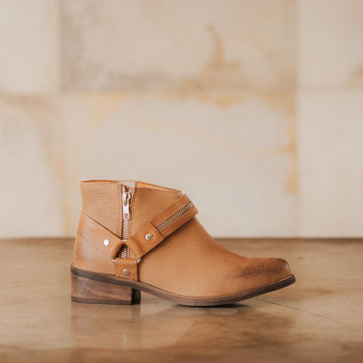 GIANI DAFIRENZE - Botin Cuero Mujer Margot Camel