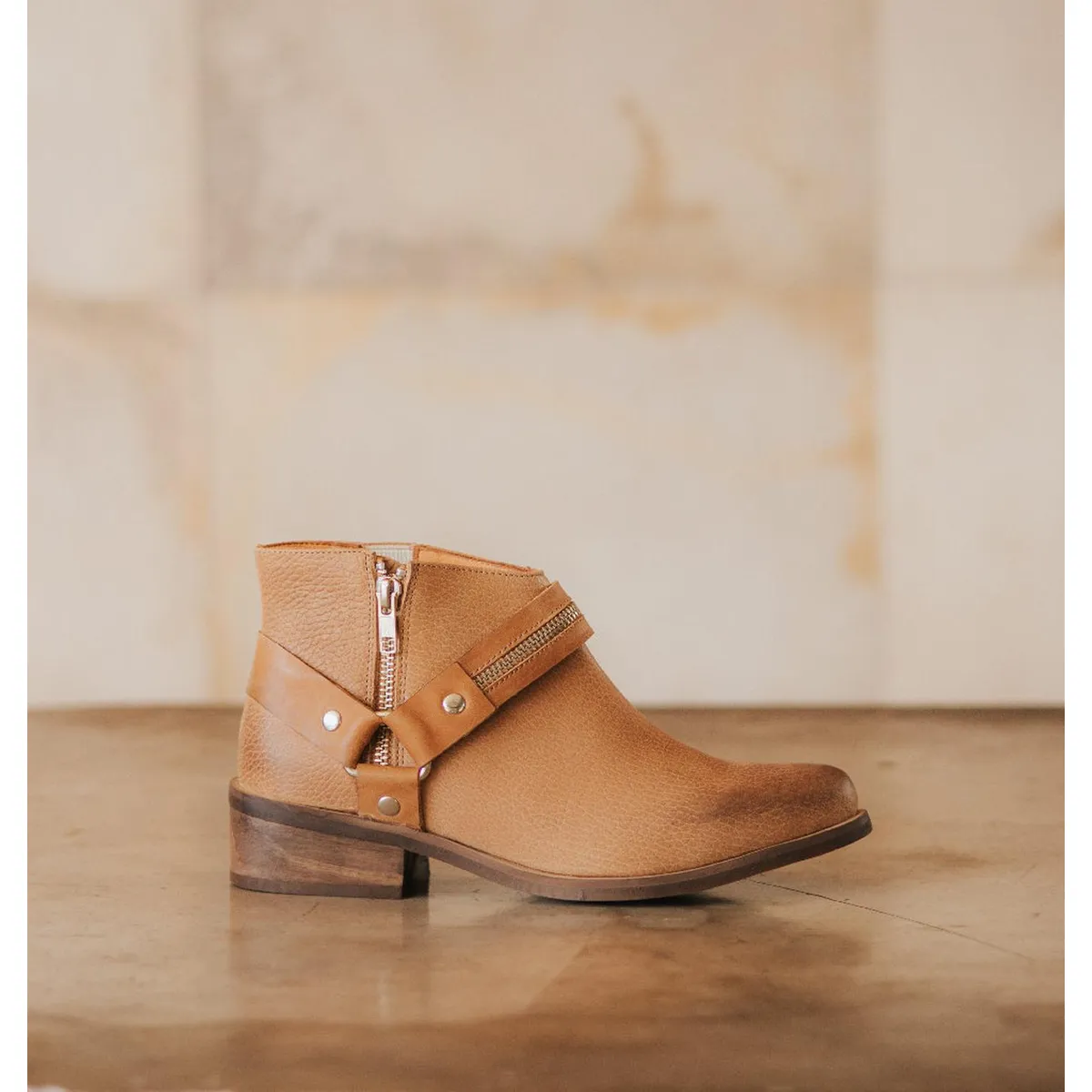 GIANI DAFIRENZE - Botin Cuero Mujer Margot Camel