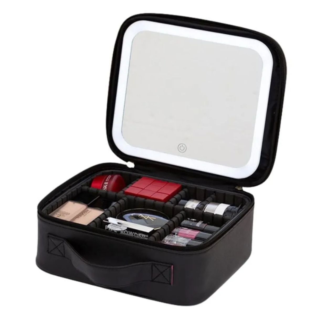 MOVI - Cosmetiquero con espejo luz led y organizador