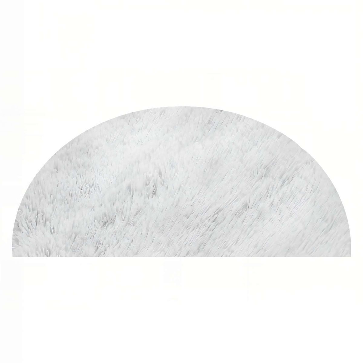 GENERICO - ALFOMBRA REDONDA DE TEXTURA PREMIUM  150CM X 150CM DECORATIVA COLOR BLANCO