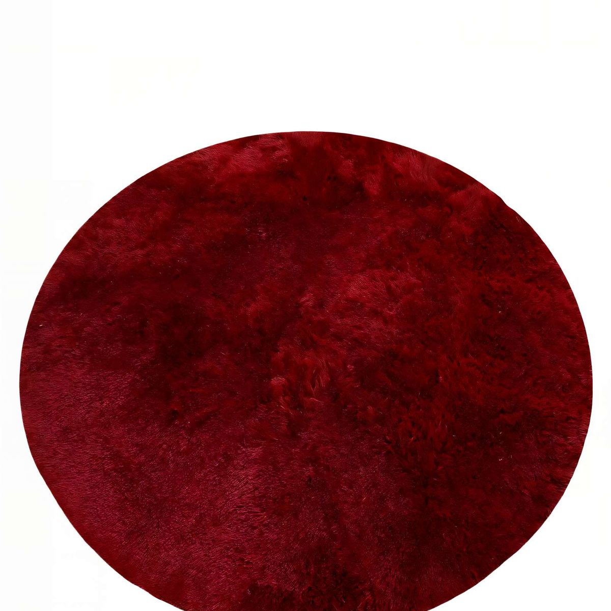 GENERICO - ALFOMBRA REDONDA PREMIUM   150CM X 150CM DECORATIVA COLOR BURDEO