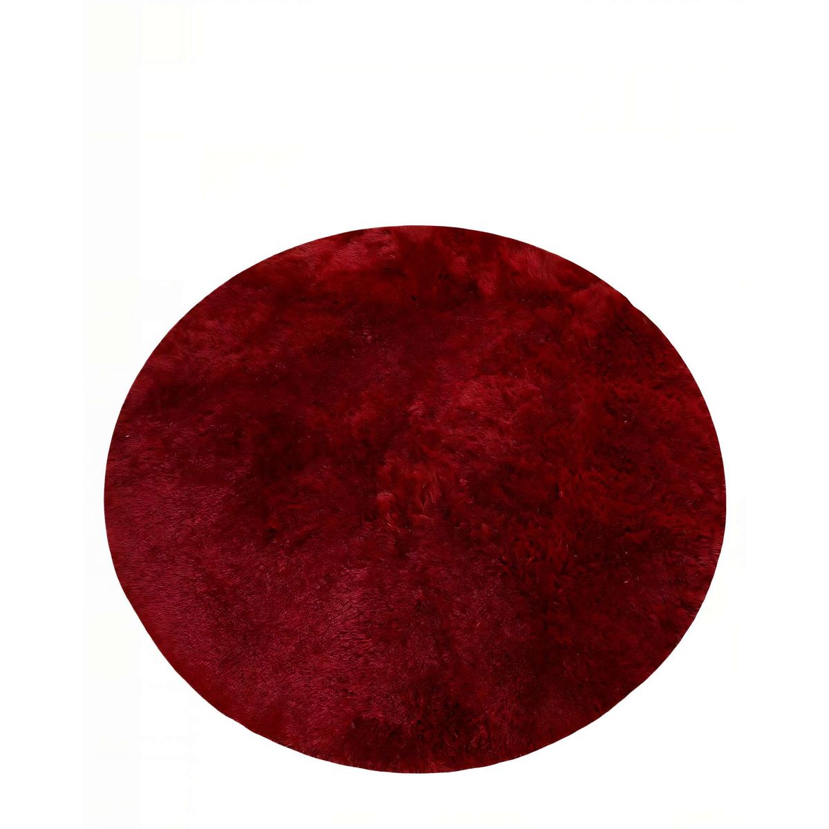 GENERICO - ALFOMBRA REDONDA PREMIUM   150CM X 150CM DECORATIVA COLOR BURDEO