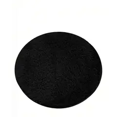 GENERICO - ALFOMBRA REDONDA PREMIUM  150CM X 150CM DECORATIVA COLOR NEGRO