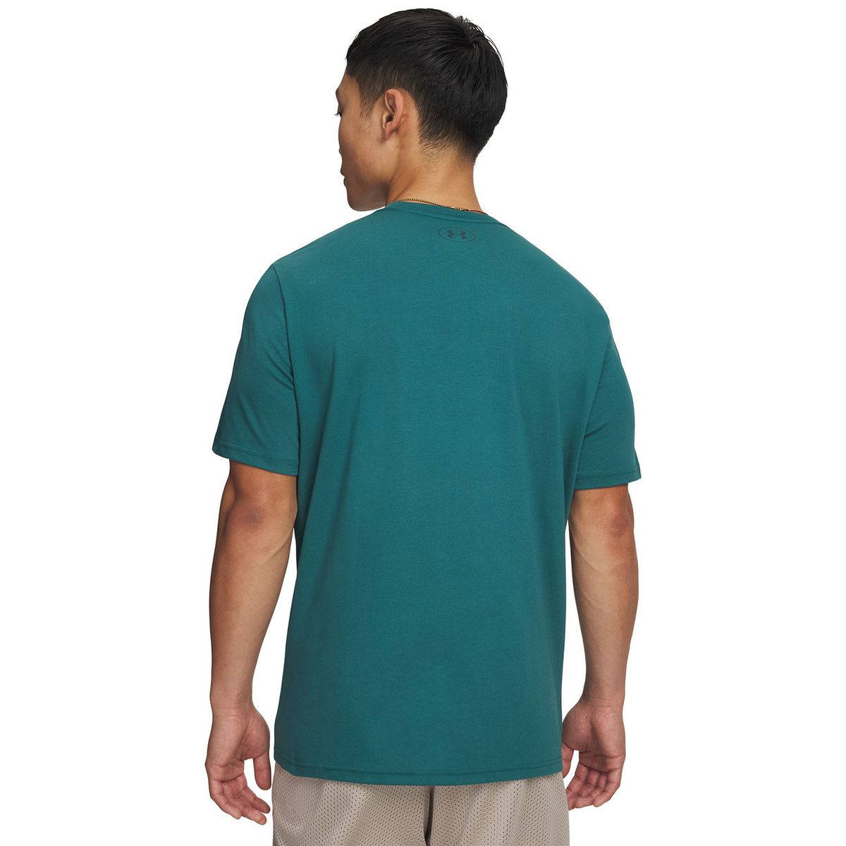 UNDER ARMOUR - Polera M/C Hombre Team Issue Wordmark Polera Verde UNDER ARMOUR