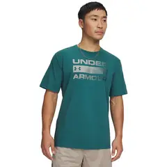 UNDER ARMOUR - Polera M/C Hombre Team Issue Wordmark Polera Verde