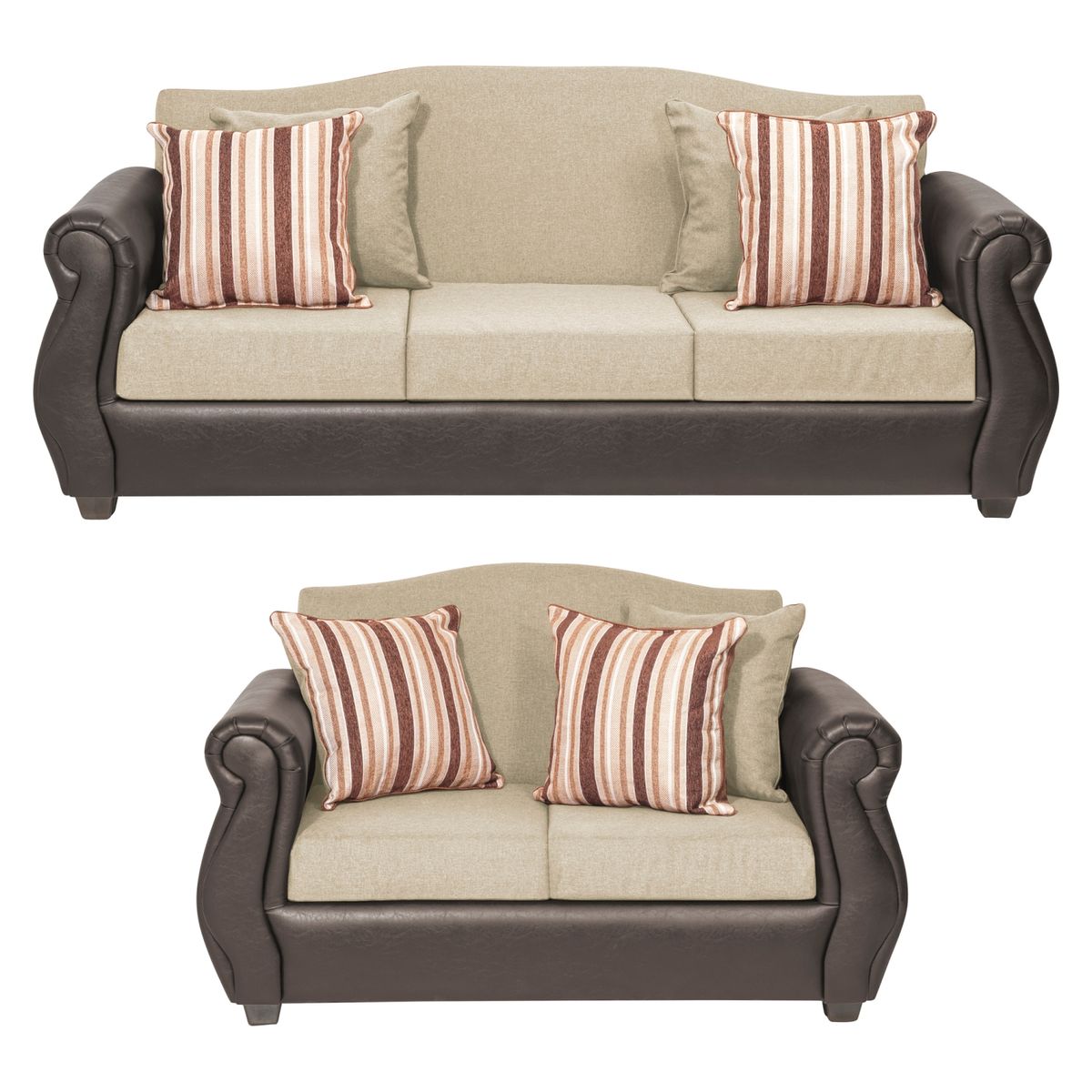 INNOVAMUEBLES - Living Violeta 3.2 Tela-Pu Innovamuebles