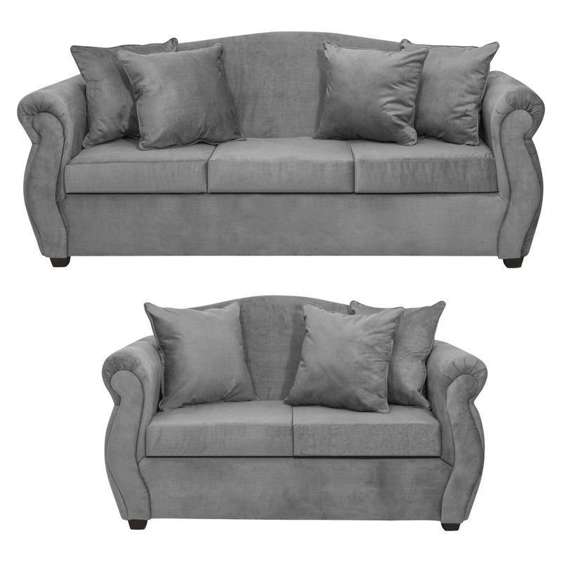INNOVAMUEBLES - Living Violeta 3.2 Felpa Innovamuebles