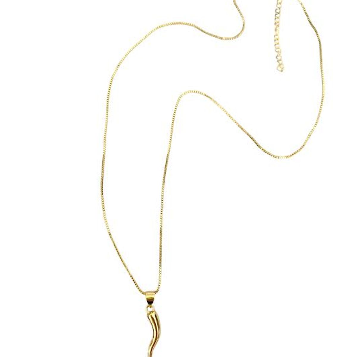 GENERICO - Collar Ají colgante en enchape de oro