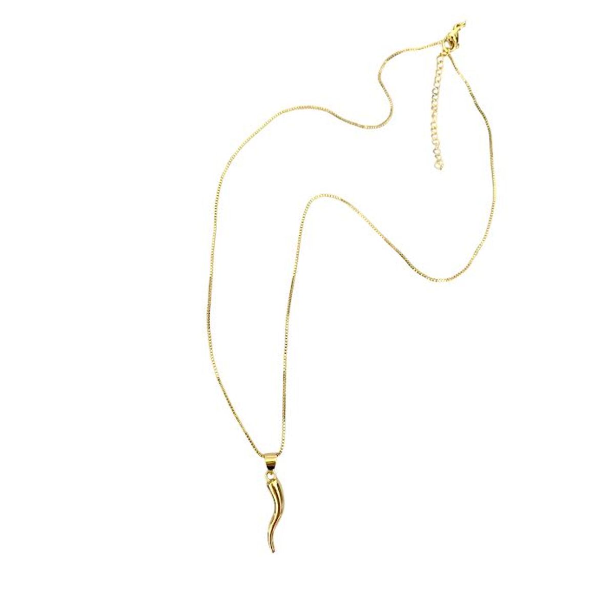 GENERICO - Collar Ají colgante en enchape de oro