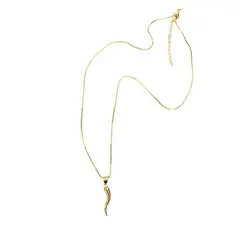 GENERICO - Collar Ají colgante en enchape de oro